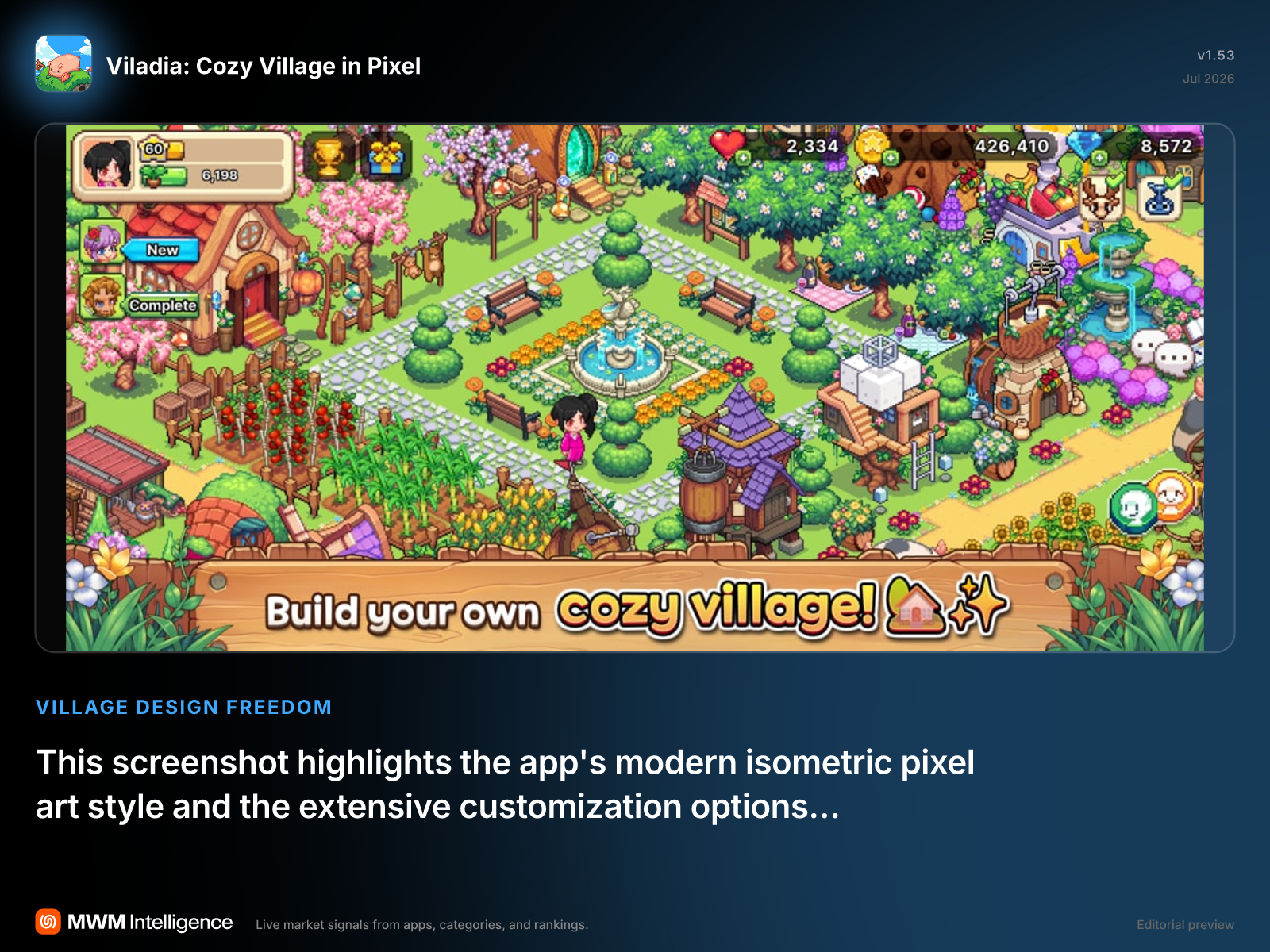 Viladia: Cozy Village in Pixel - Games App | MWM