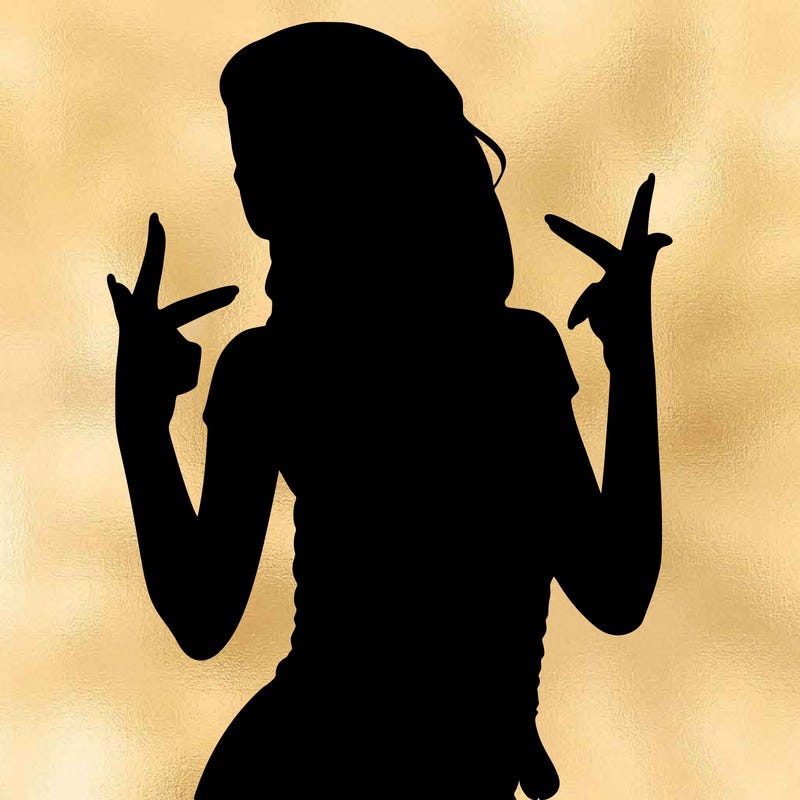 realistic teenage girl with braids and a beanie and crop top doing 🫶🏼