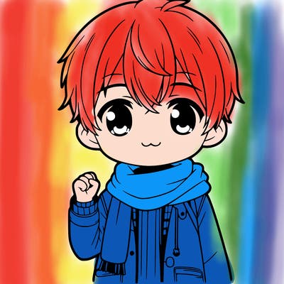cute anime boy