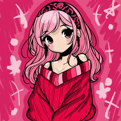 shy pretty girl wearing a sweater that is falling off one shoulder portrait