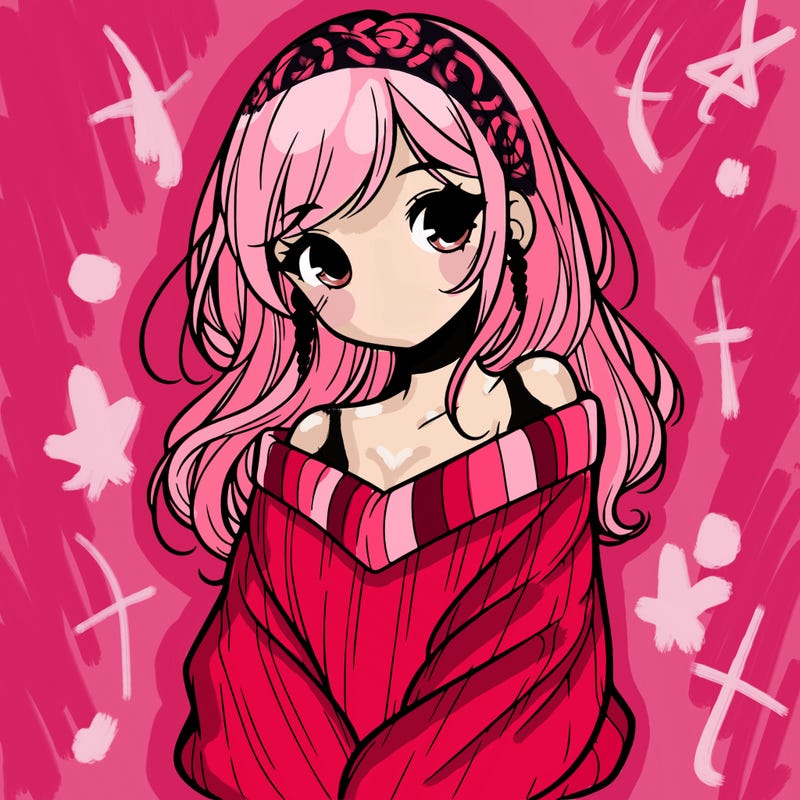 shy pretty girl wearing a sweater that is falling off one shoulder portrait