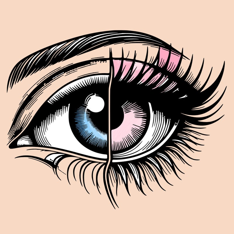 realistic eye split
