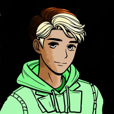 handsome boy wearing hoodie