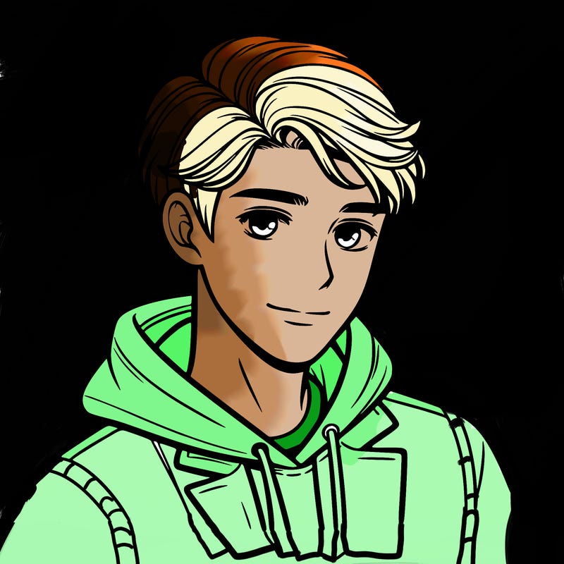 handsome boy wearing hoodie