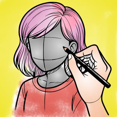 drawing a realistic person