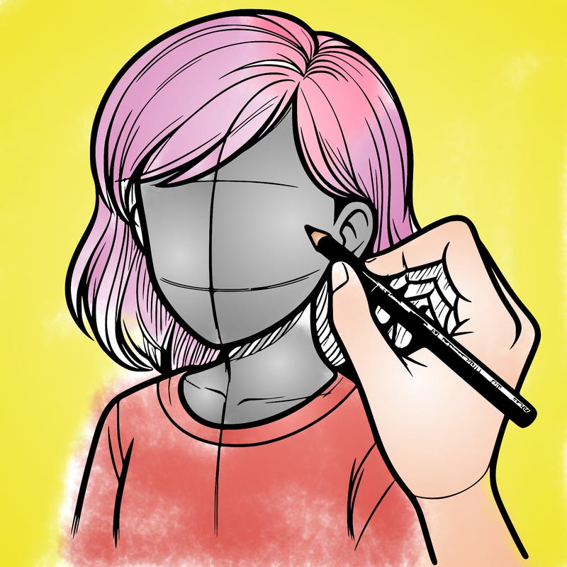 drawing a realistic person