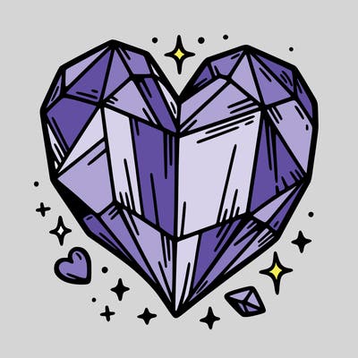 crystal heart