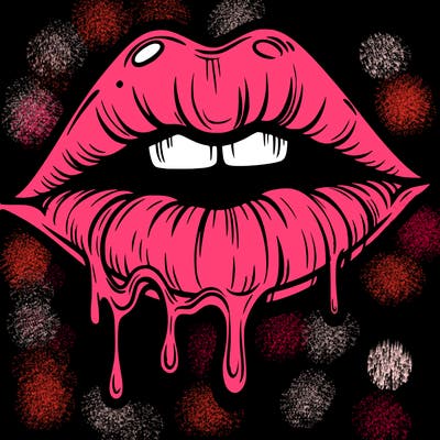 lips that look realistic and drip