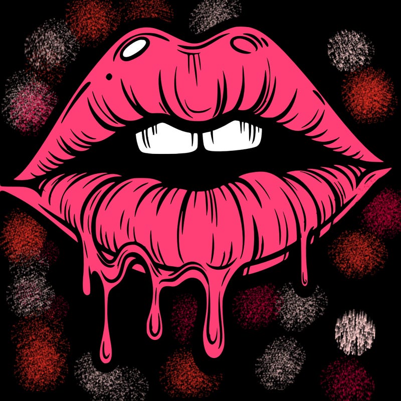 lips that look realistic and drip