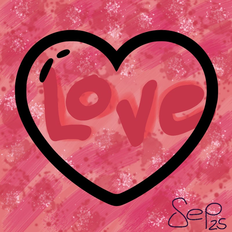a blank heart