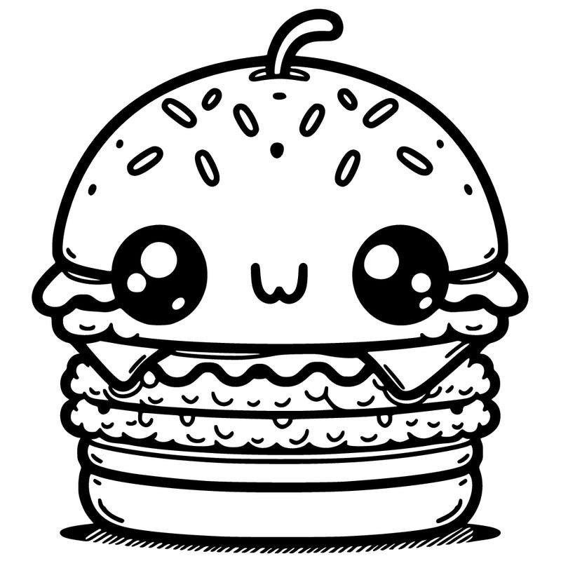 burger cute