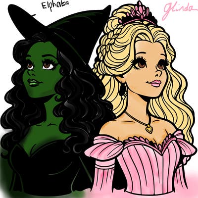 'elphaba and glinda (realistic)