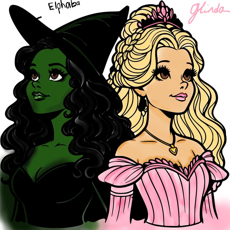 'elphaba and glinda (realistic)
