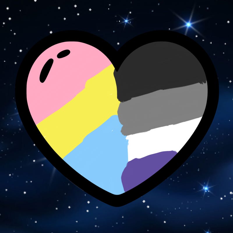a blank heart