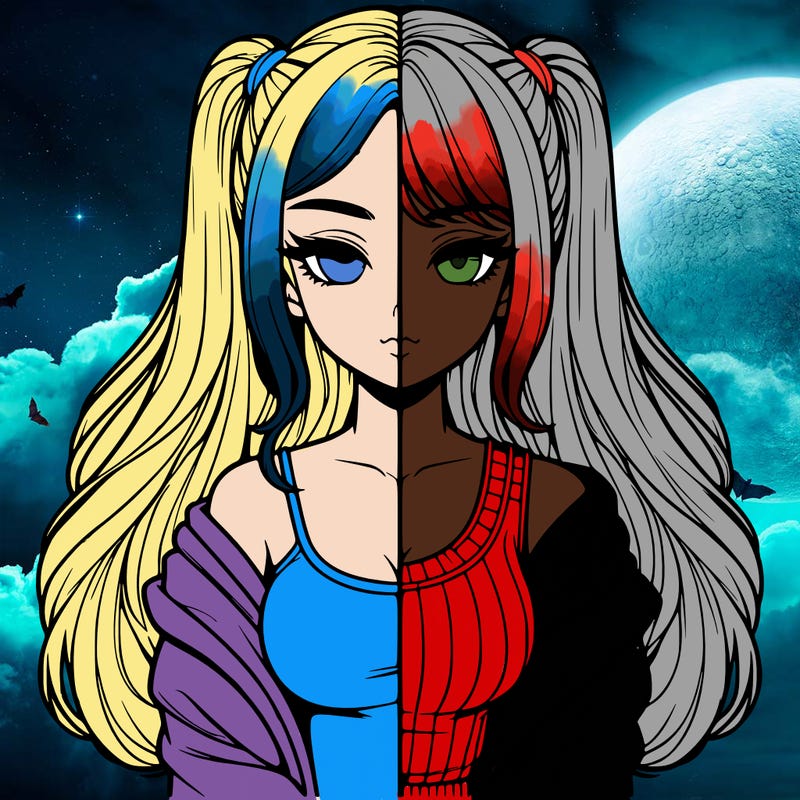 realistic girl split