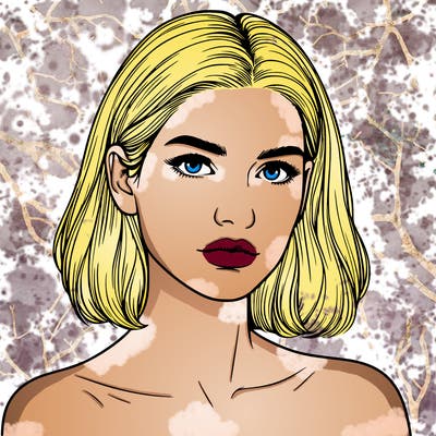 realistic portrait of woman