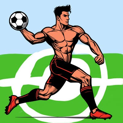 cristiano ronaldo hitting a ball