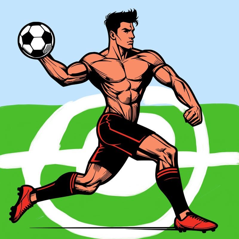 cristiano ronaldo hitting a ball