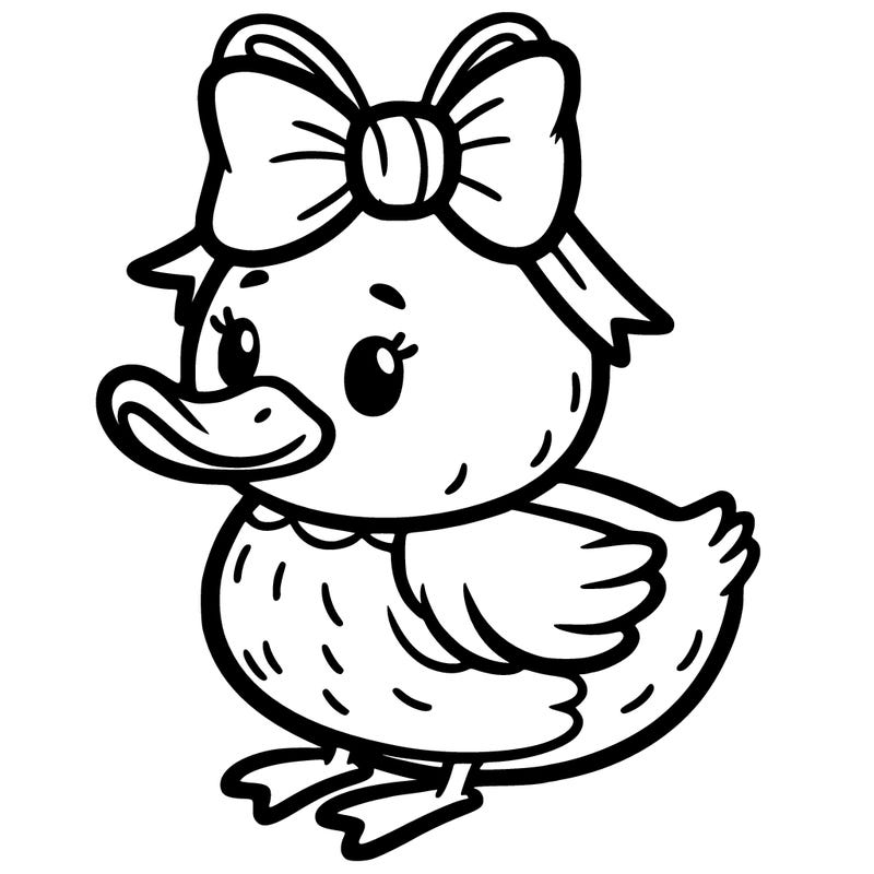 a cute duck with a christmas bow on its head