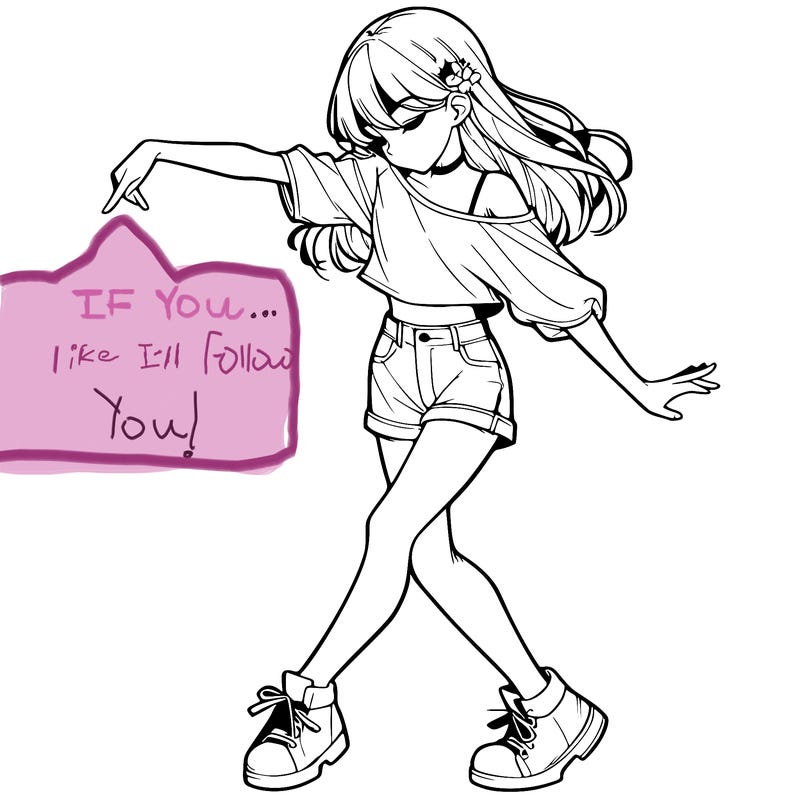 realistic girl danceing