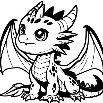 fierce baby night dragon