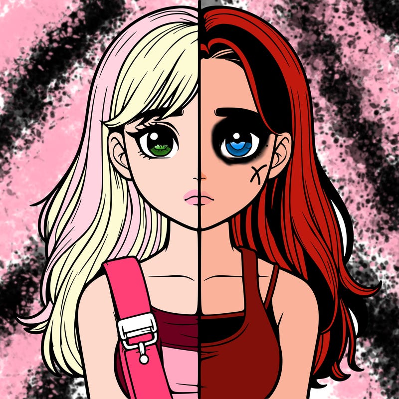 realistic girl split