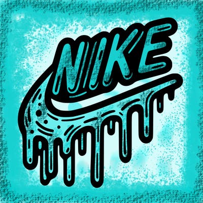 drippy nike logo