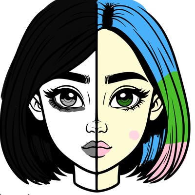 realistic girl split