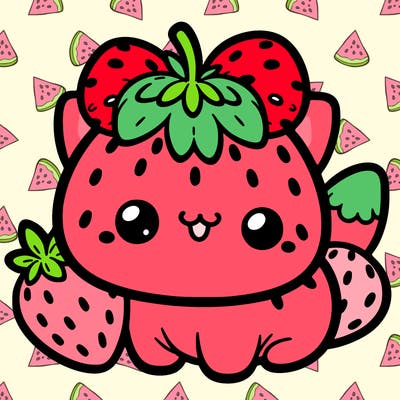 strawberry cat