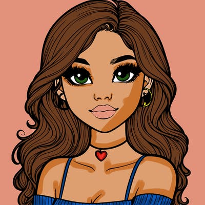 realistic pretty girl