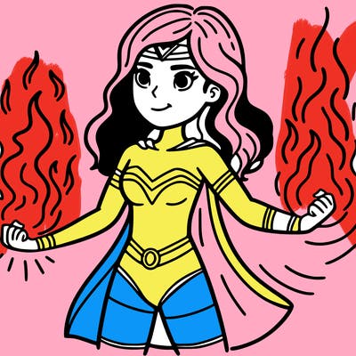 women with fire powers