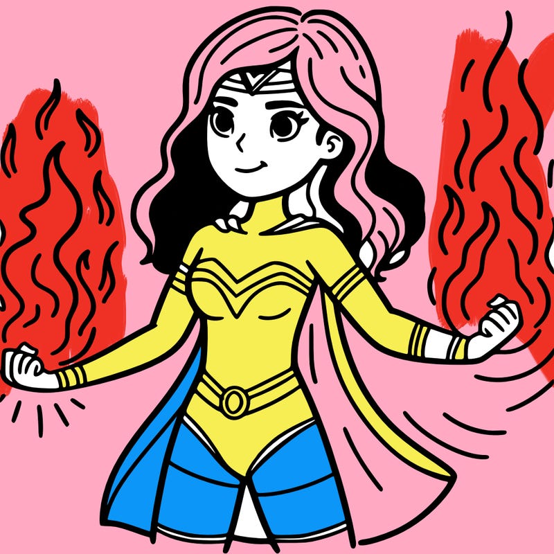 women with fire powers