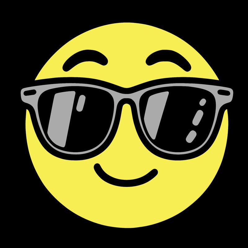 emoji with sunglasses