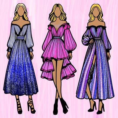 fashion models dresses