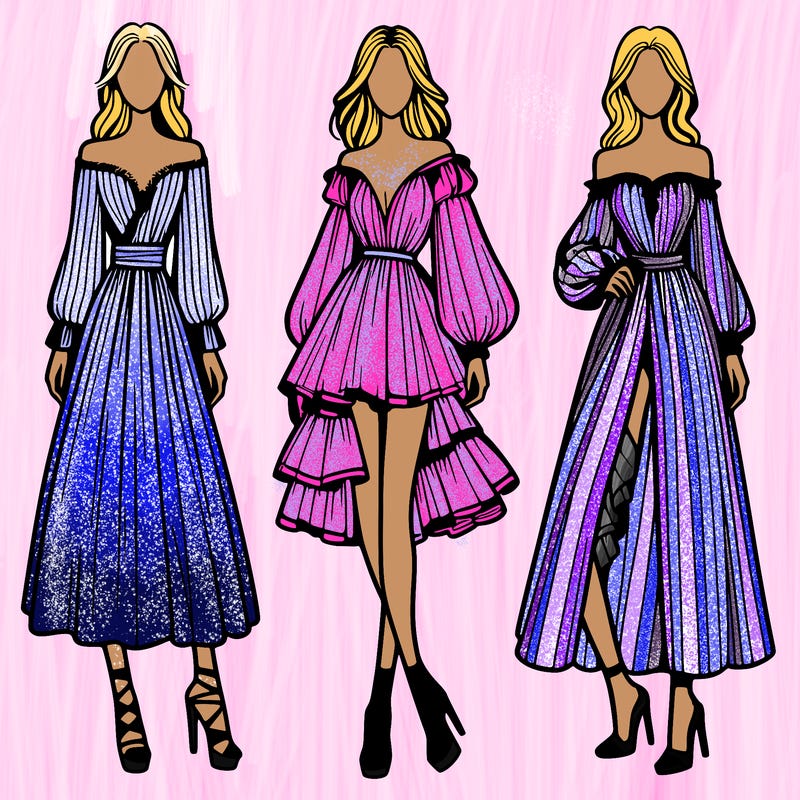 fashion models dresses