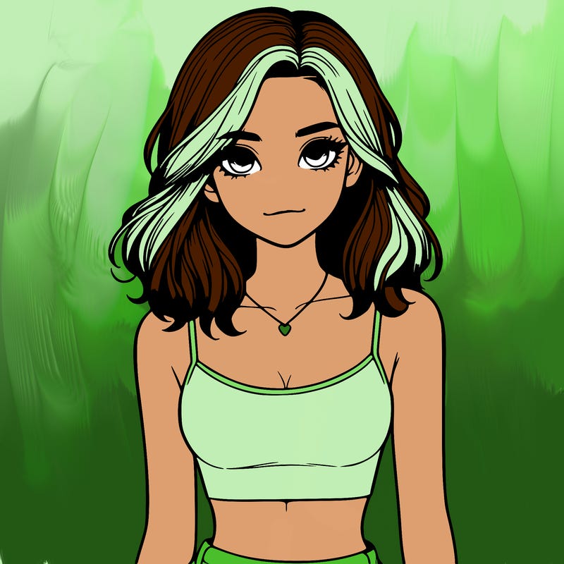 realistic girl with crop top