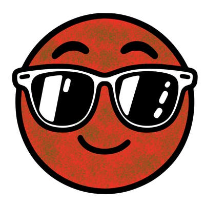 emoji with sunglasses