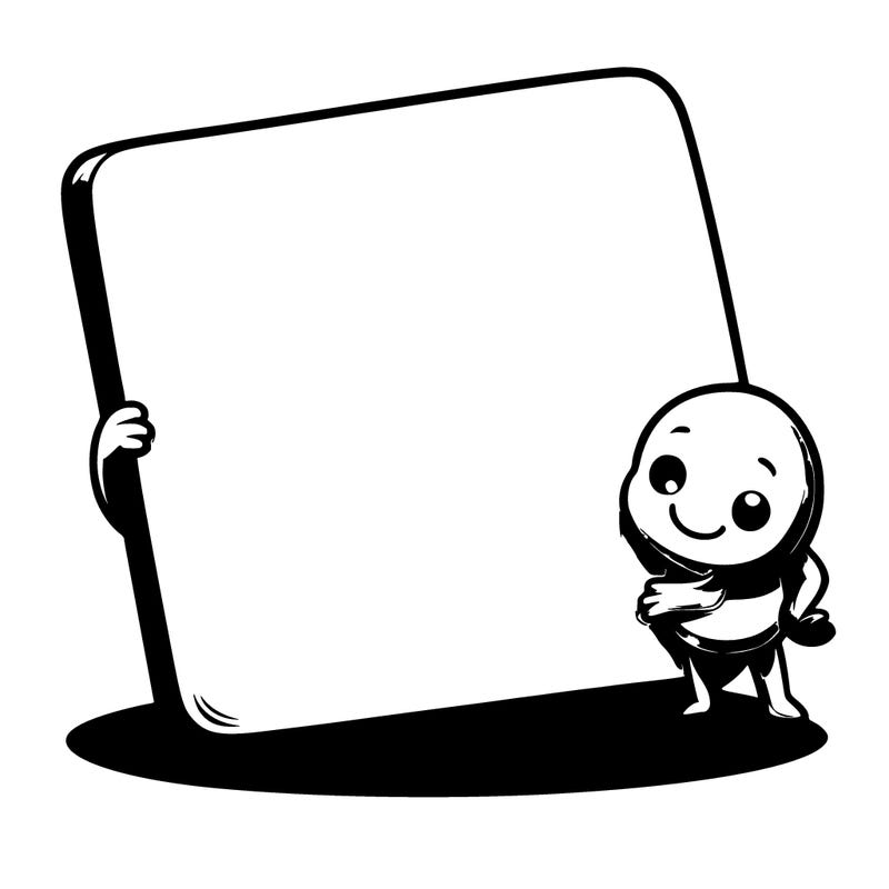 blank slate nothing just a white background