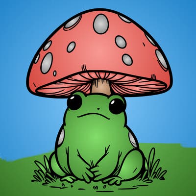 mushroom frog