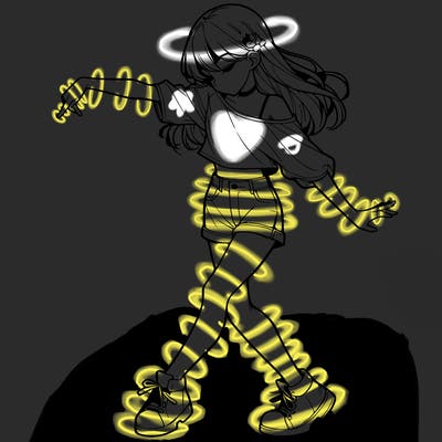 realistic girl danceing