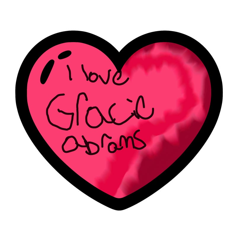 a blank heart