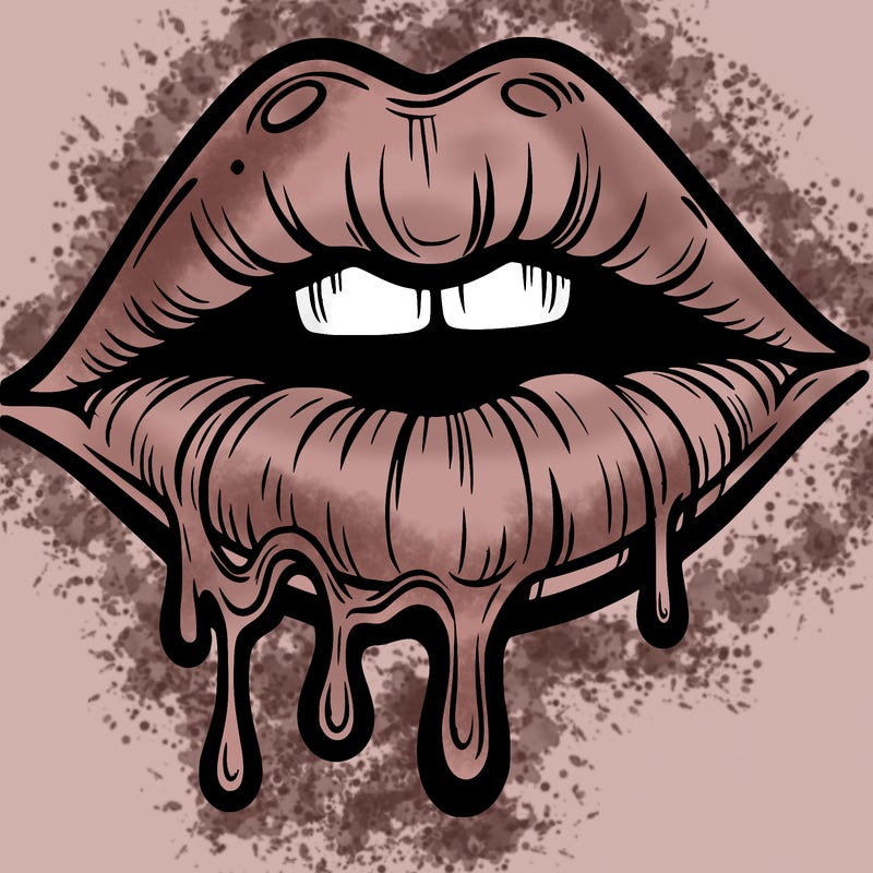 lips that look realistic and drip