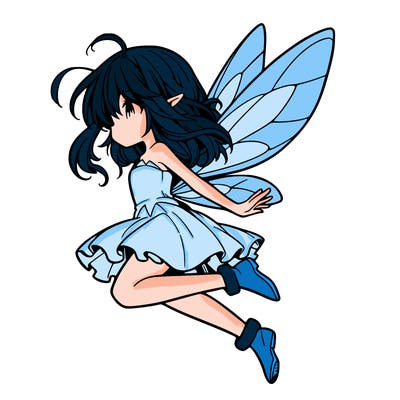 manga fairy flying