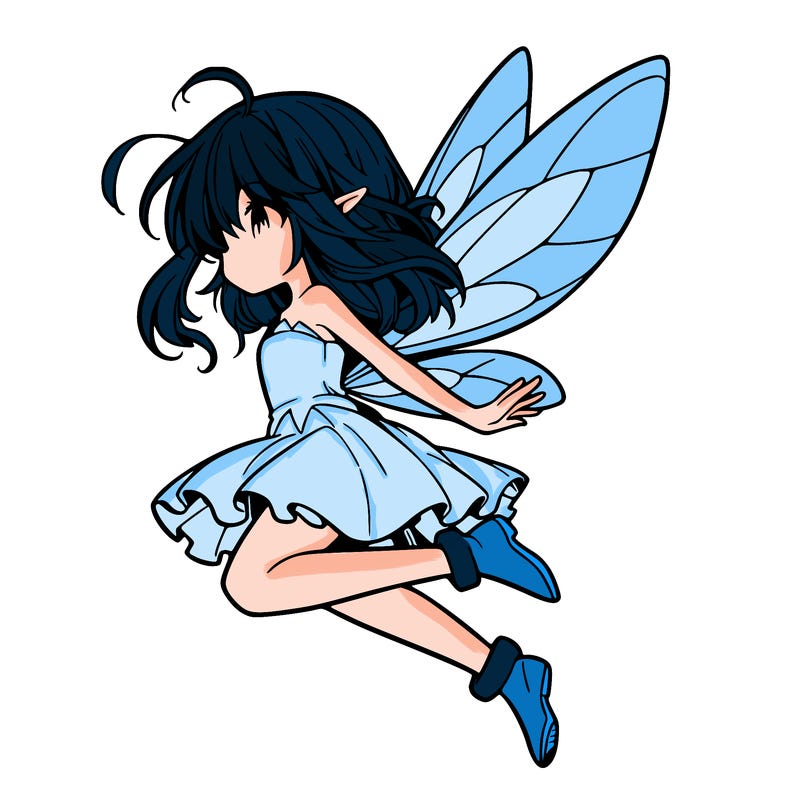 manga fairy flying