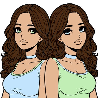 realistic twin sisters