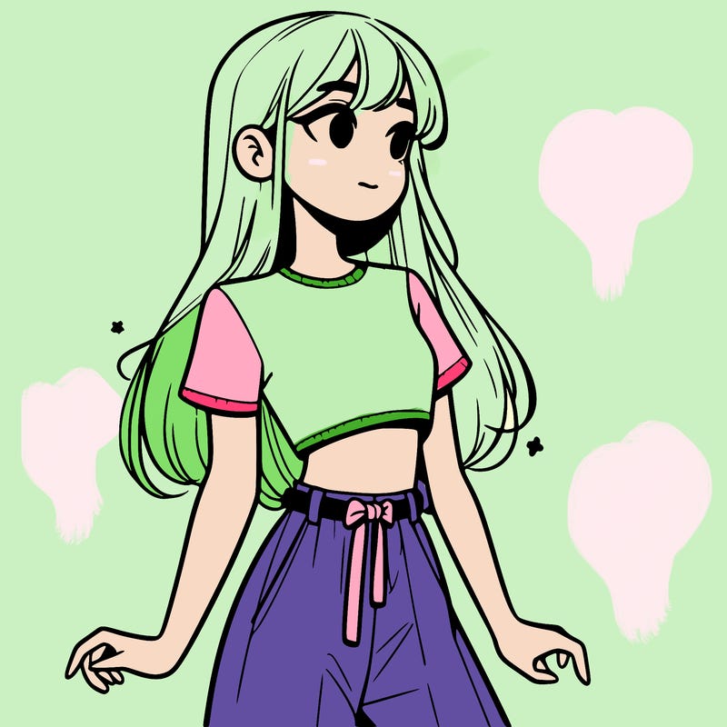 girl in a cute crop top