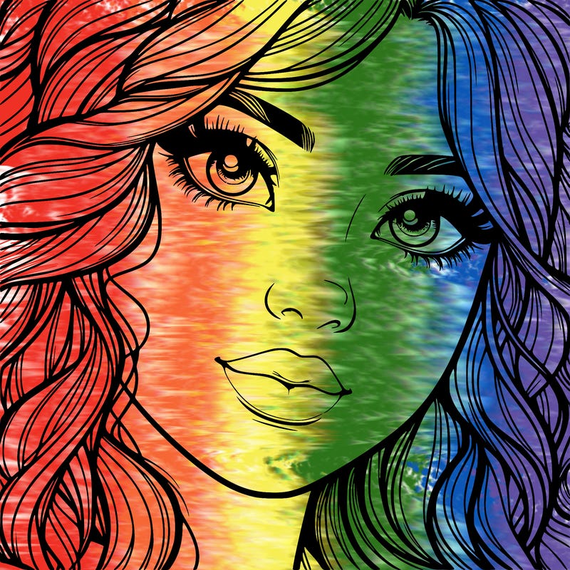 beautiful realistic girl close up to the camera with wavy hair,