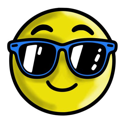 emoji with sunglasses