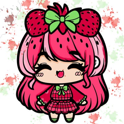 chibi strawberry girl