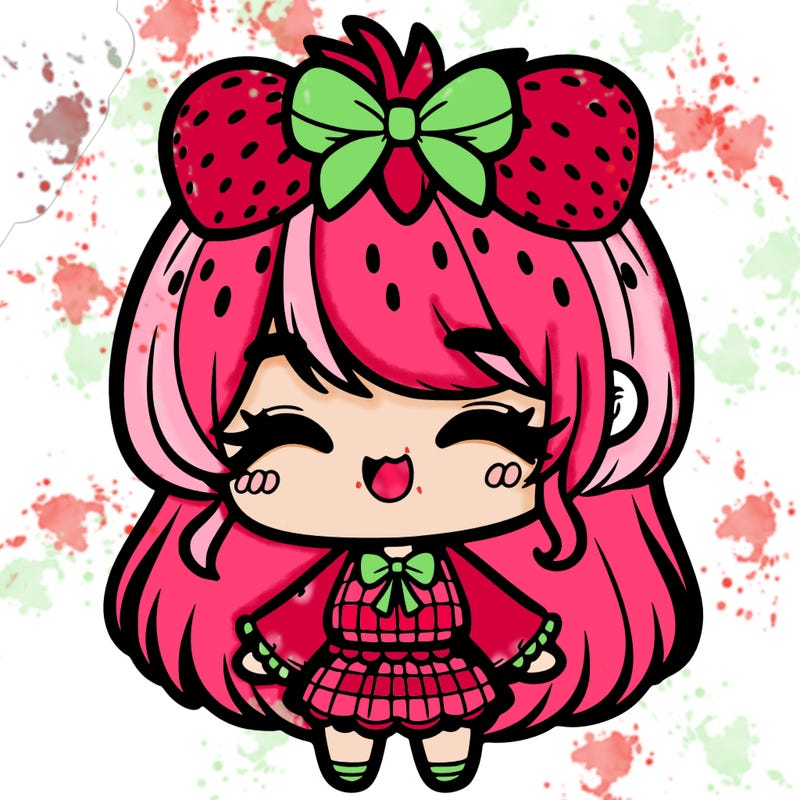 chibi strawberry girl